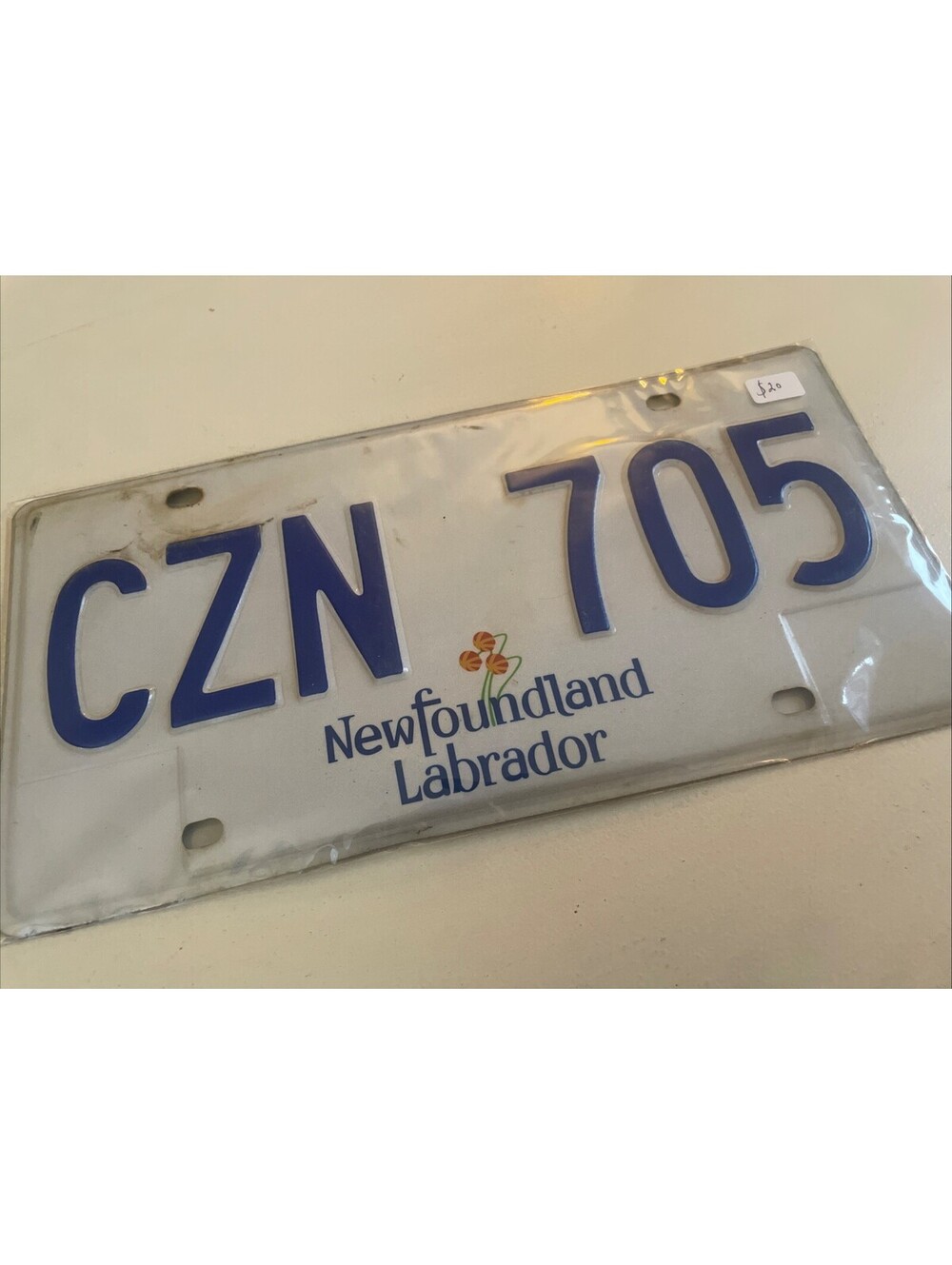 Newfoundland License Plate (Expired) Labrador  CZN 705